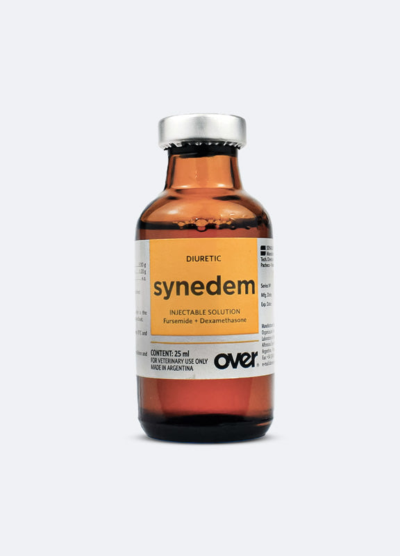 a bottle of synedem on a white background