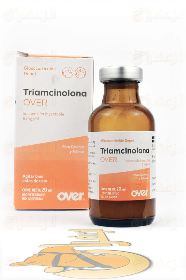 TRIAMCINOLONA 25MK INJ OVER | تريامسينولونا 25إمك إنج أوفر | الزعفران | مقويات | بيطرية | هجن | خيول